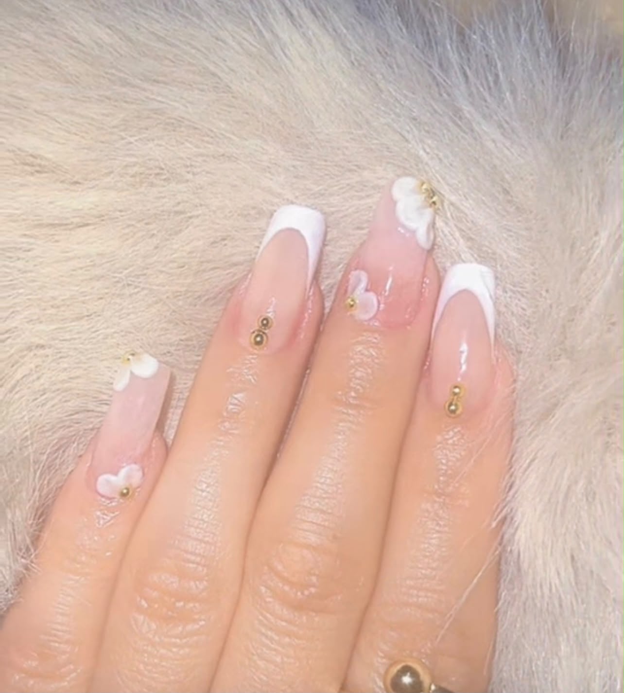 Lavender Glitter and 3D Petals