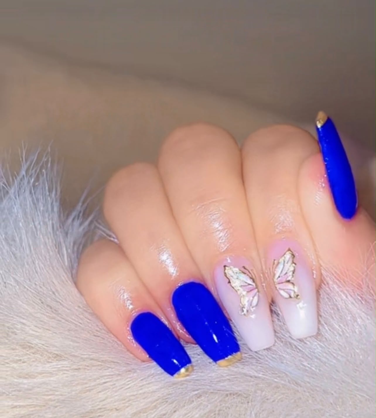 Sleek Ombre Gel Extensions by Maria Nails Melbourne